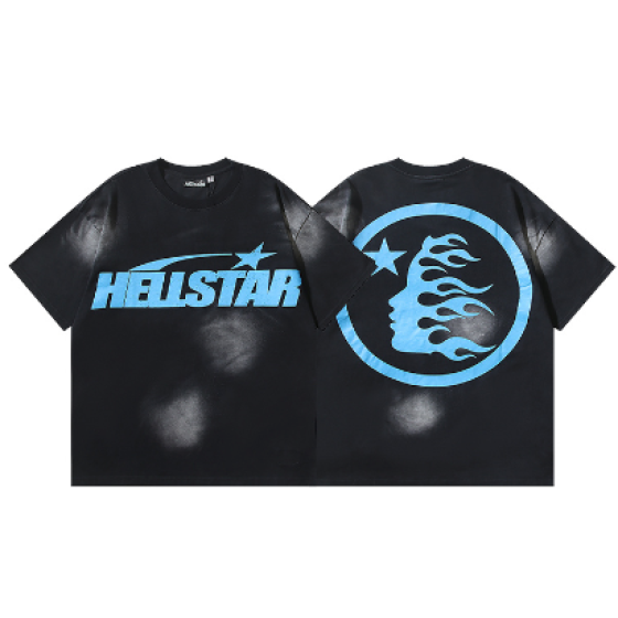 Hellstar Washed Print Short-Sleeve T-Shirt